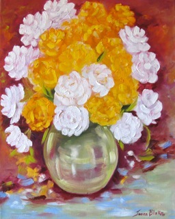 Joann Blake - Flowers in a Glass Vase